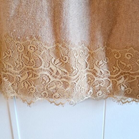 Chico's 3/4 Sleeve Lace Sweater - Picture 3 of 9